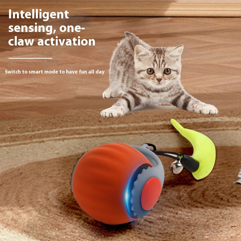 Interactive Cat Toy Ball – Automatic Rolling Gravity Ball for Exercise & Fun Play