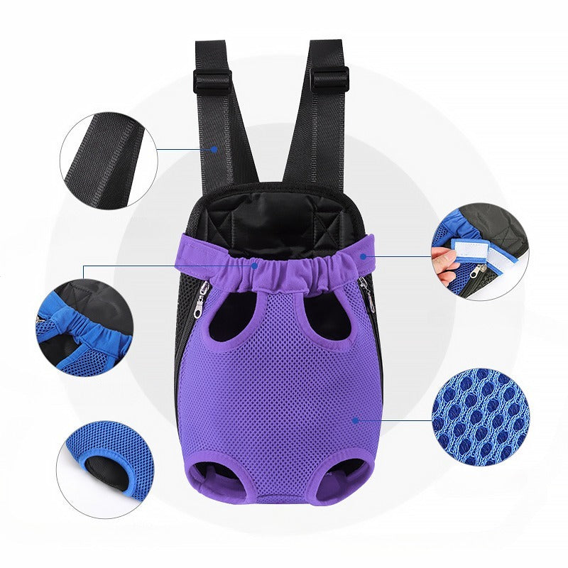 Breathable Cat Carrier Backpack – Adjustable Front Pet Bag for Hiking, Camping & Travel