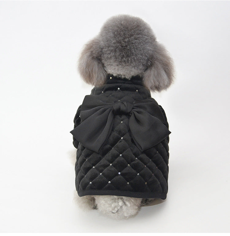 Pet Cotton Winter Coat – Warm & Cozy Velvet Jacket for Dogs & Cats