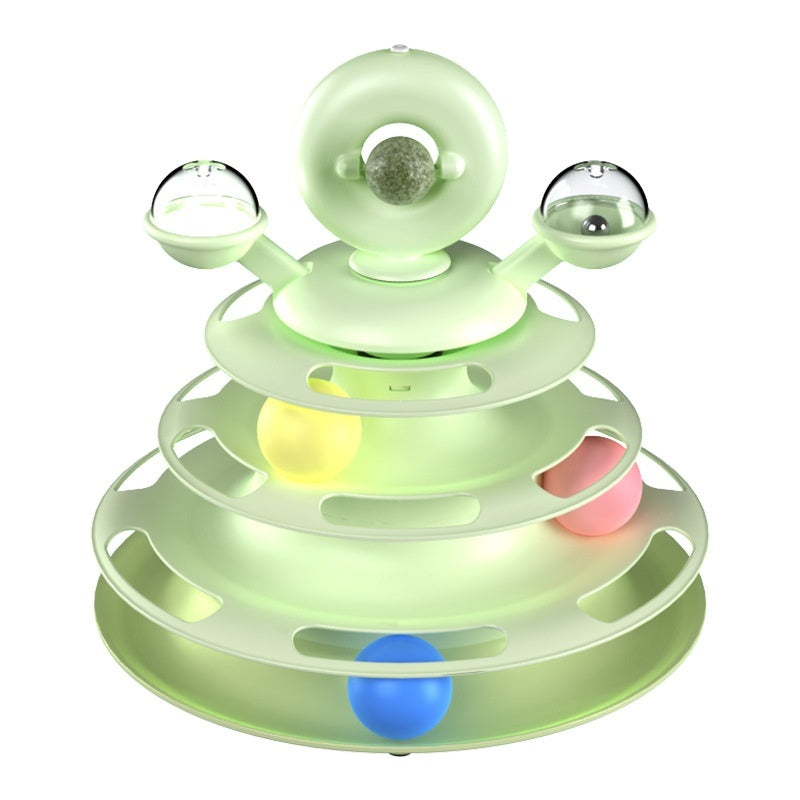 Cat Toy Tower with Roller Balls
