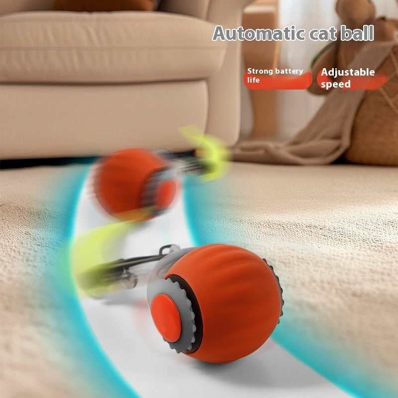 Interactive Cat Toy Ball – Automatic Rolling Gravity Ball for Exercise & Fun Play