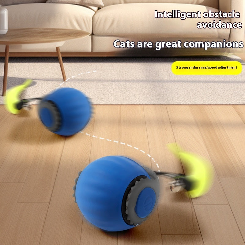 Interactive Cat Toy Ball – Automatic Rolling Gravity Ball for Exercise & Fun Play