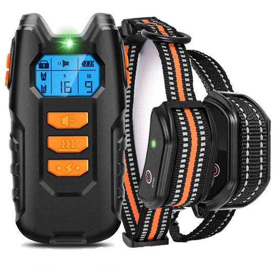 Adjustable Dog Bark Control Training Collar – Remote, Vibration & Shock - Klolan