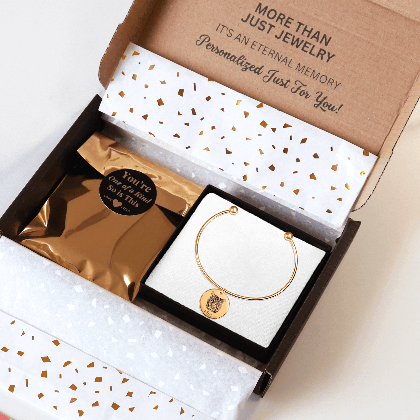 Custom Cat Portrait Bangle OwnPrint