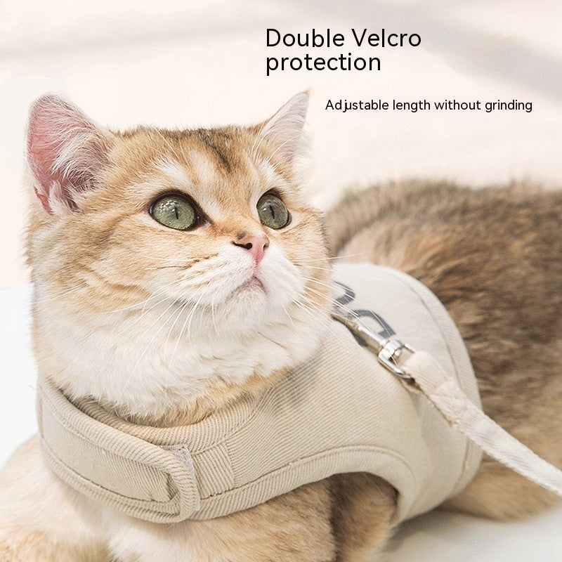Cat Harness with Leash – No-Pull Chest Strap | Anti-Escape, Comfortable & Secure