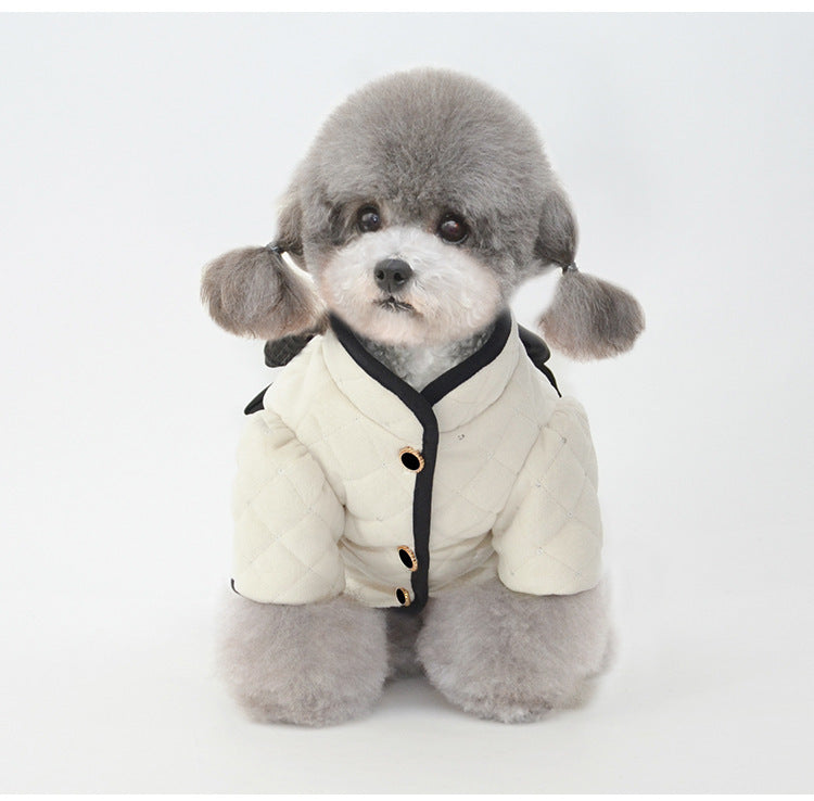 Pet Cotton Winter Coat – Warm & Cozy Velvet Jacket for Dogs & Cats