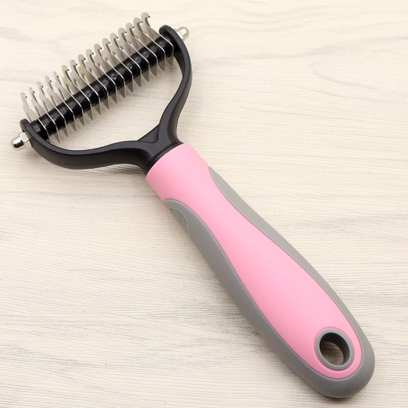 Double-Sided Dog Knot Comb null