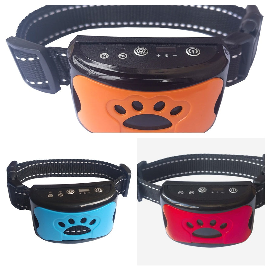 No-Shock Dog Bark Trainer – Vibration Control, Waterproof & Rechargeable