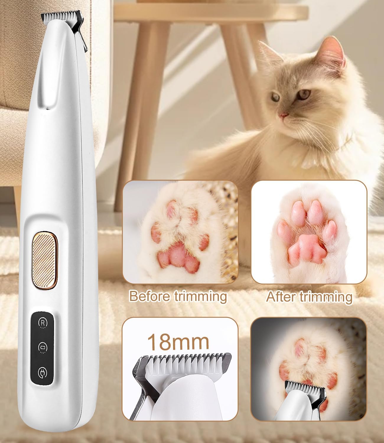 Rechargeable Pet Paw Trimmer null