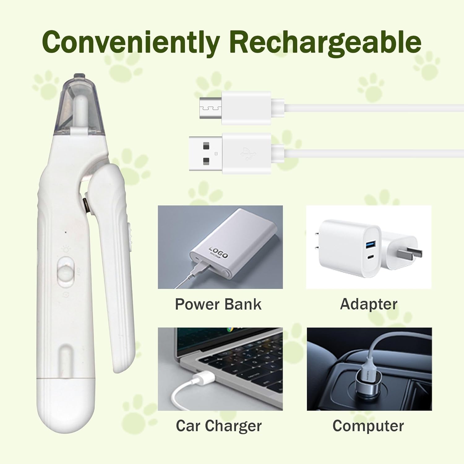 2-in-1 LED Pet Nail Clippers