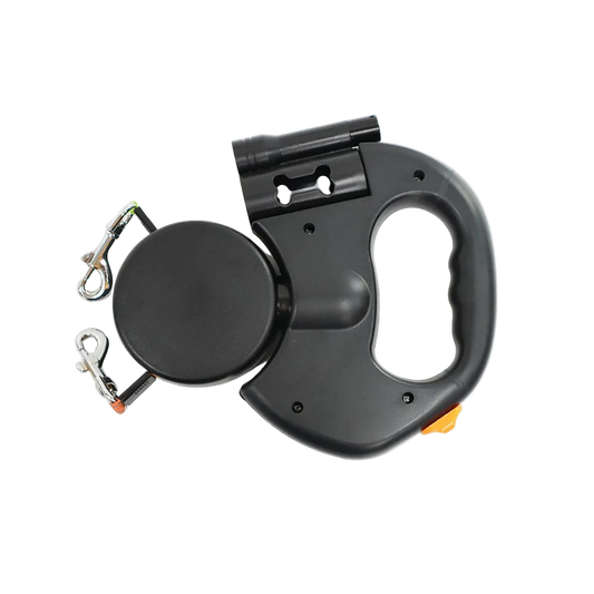 Double retractable dog leash with flashlight My Store