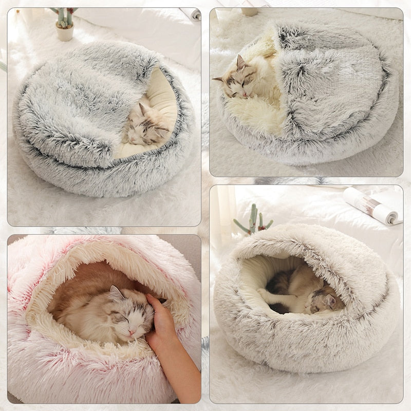 Plush Pet Cat Bed My Store