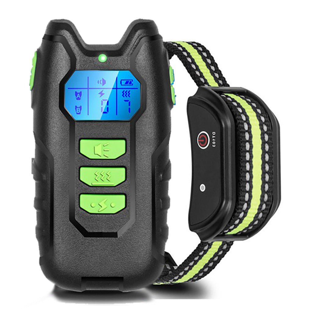 Adjustable Dog Bark Control Training Collar – Remote, Vibration & Shock - Klolan