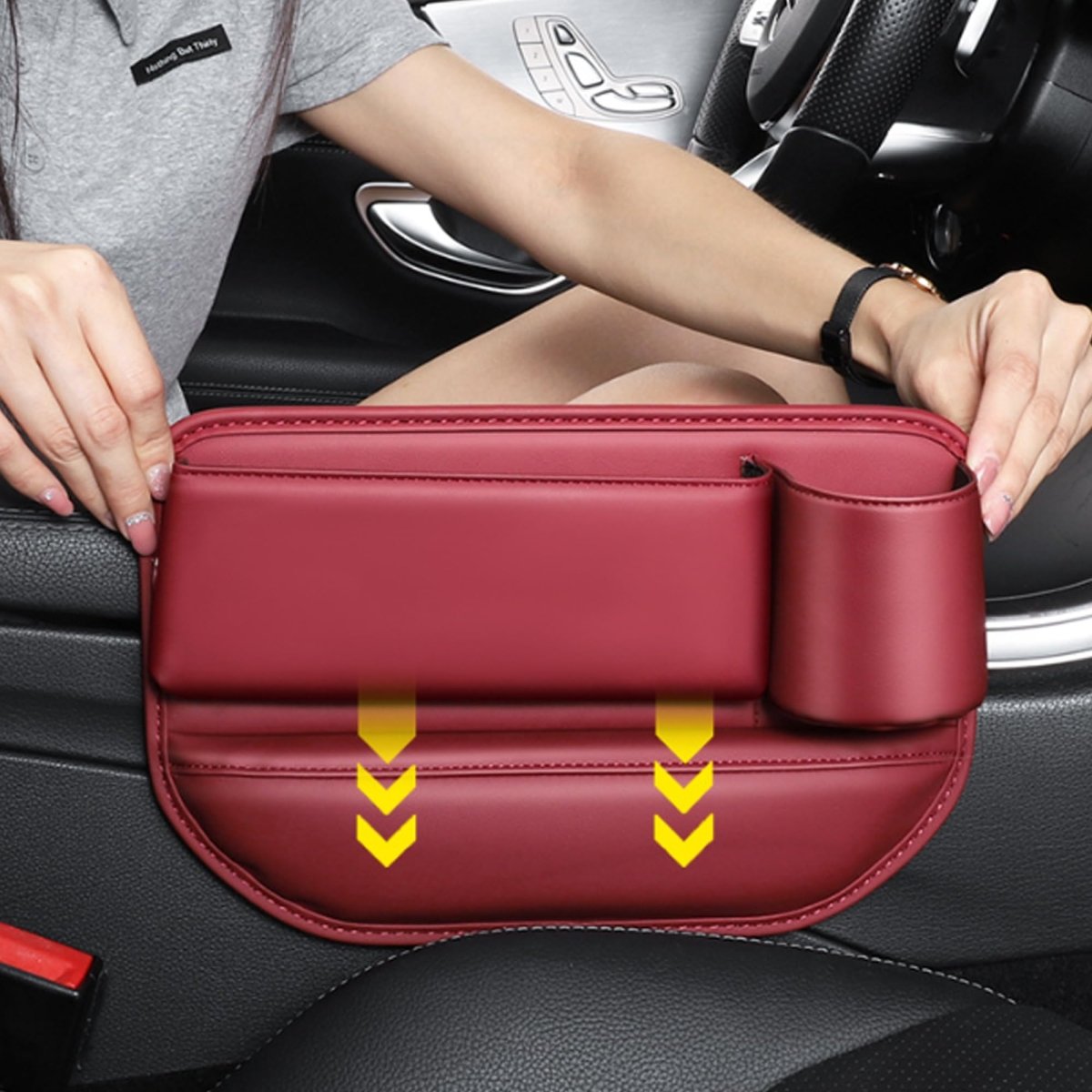Car Seat Gap Filler Organizer Car Seat Console Organizer For Keys Phones And Sunglasses - Klolan