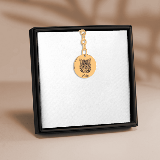 Cat Portrait Keychain - Klolan