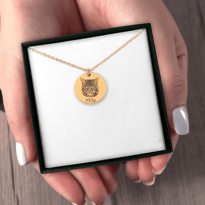 Cat Portrait Necklace - Klolan