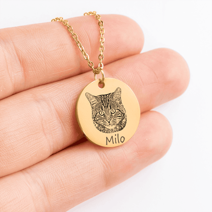 Cat Portrait Necklace - Klolan