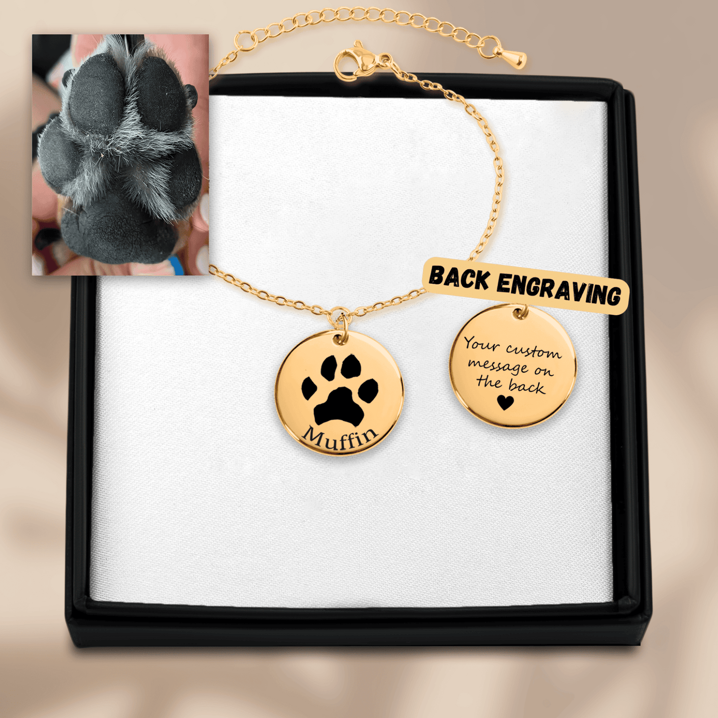 Custom Pawprint Bracelet OwnPrint
