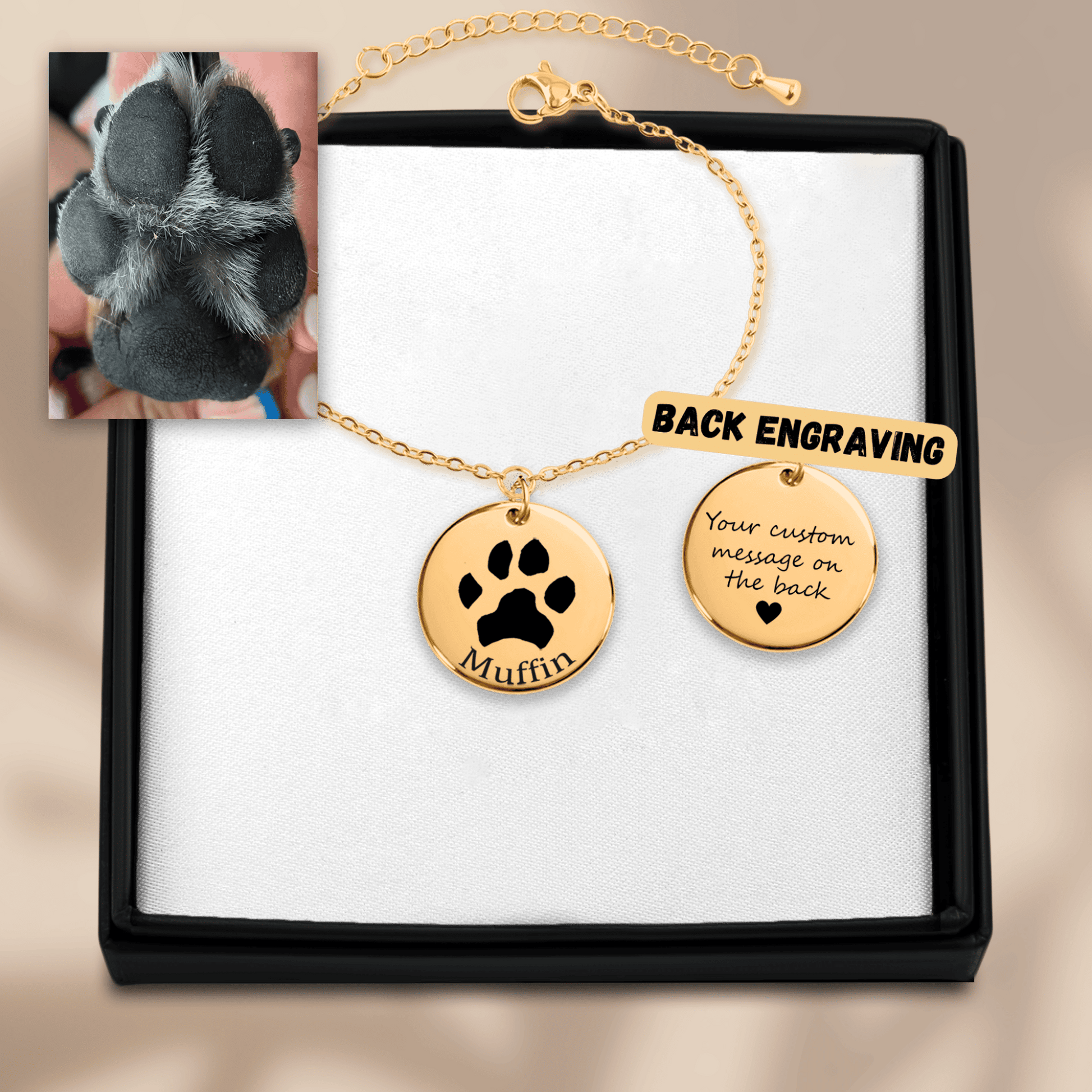 Custom Pawprint Bracelet OwnPrint