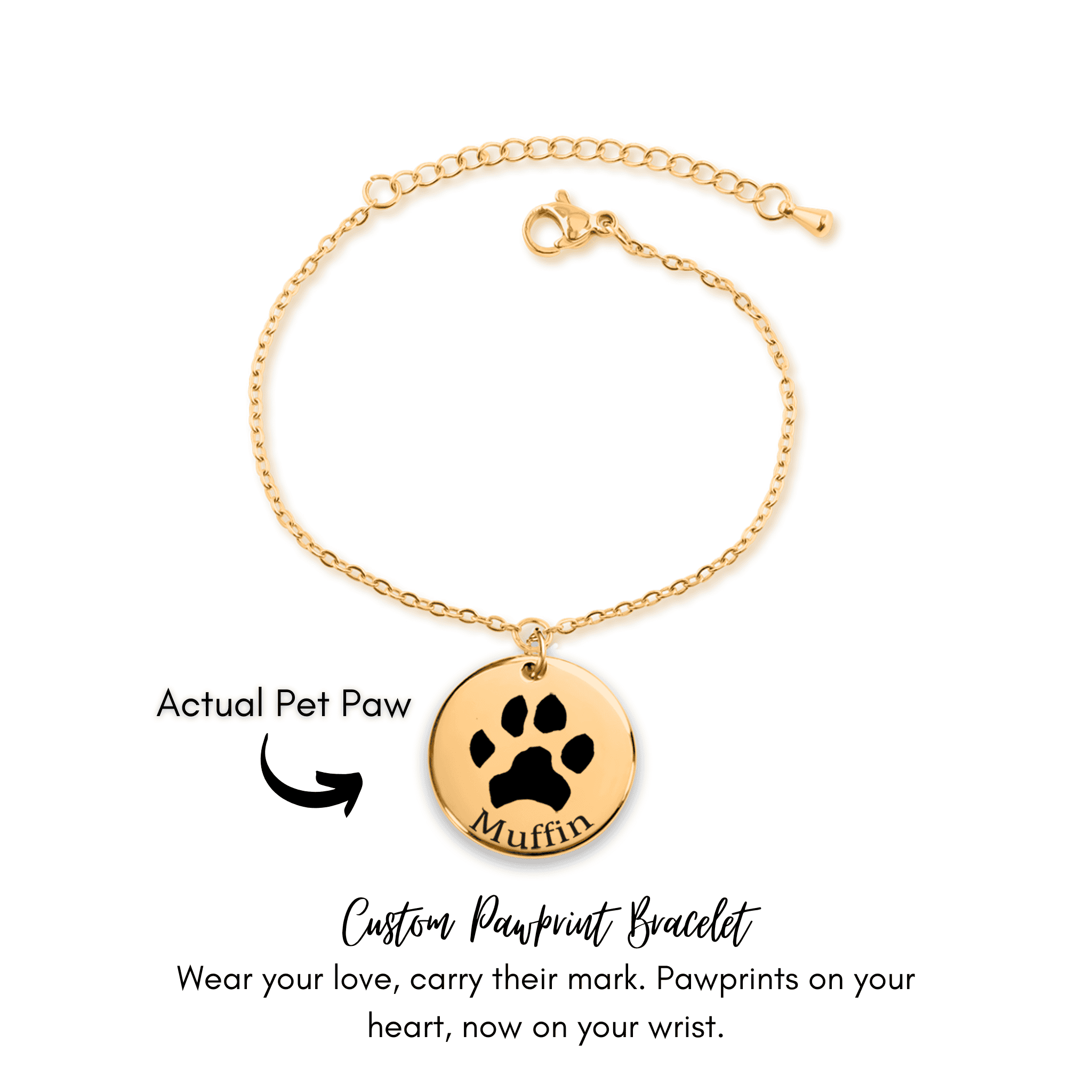 Custom Pawprint Bracelet OwnPrint