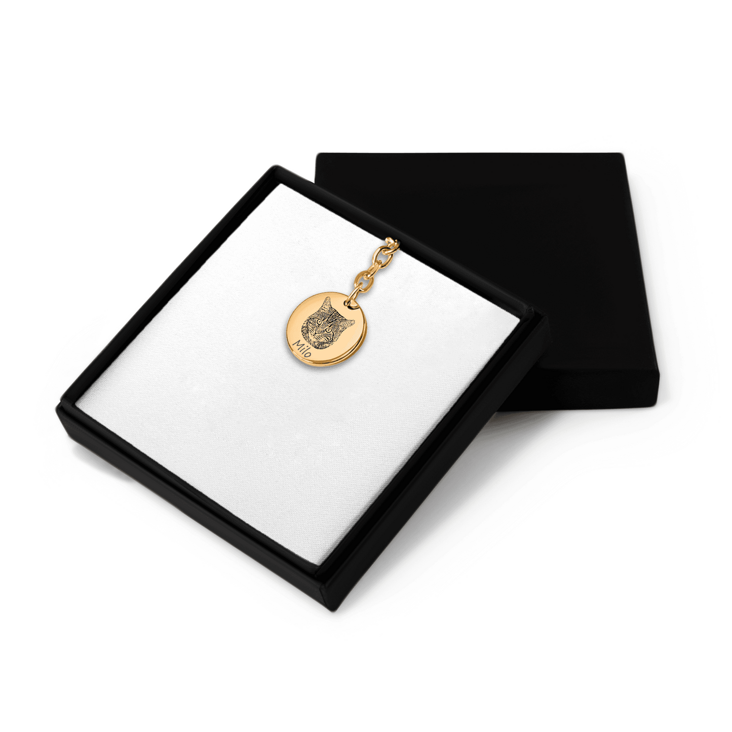 Cat Portrait Keychain OwnPrint