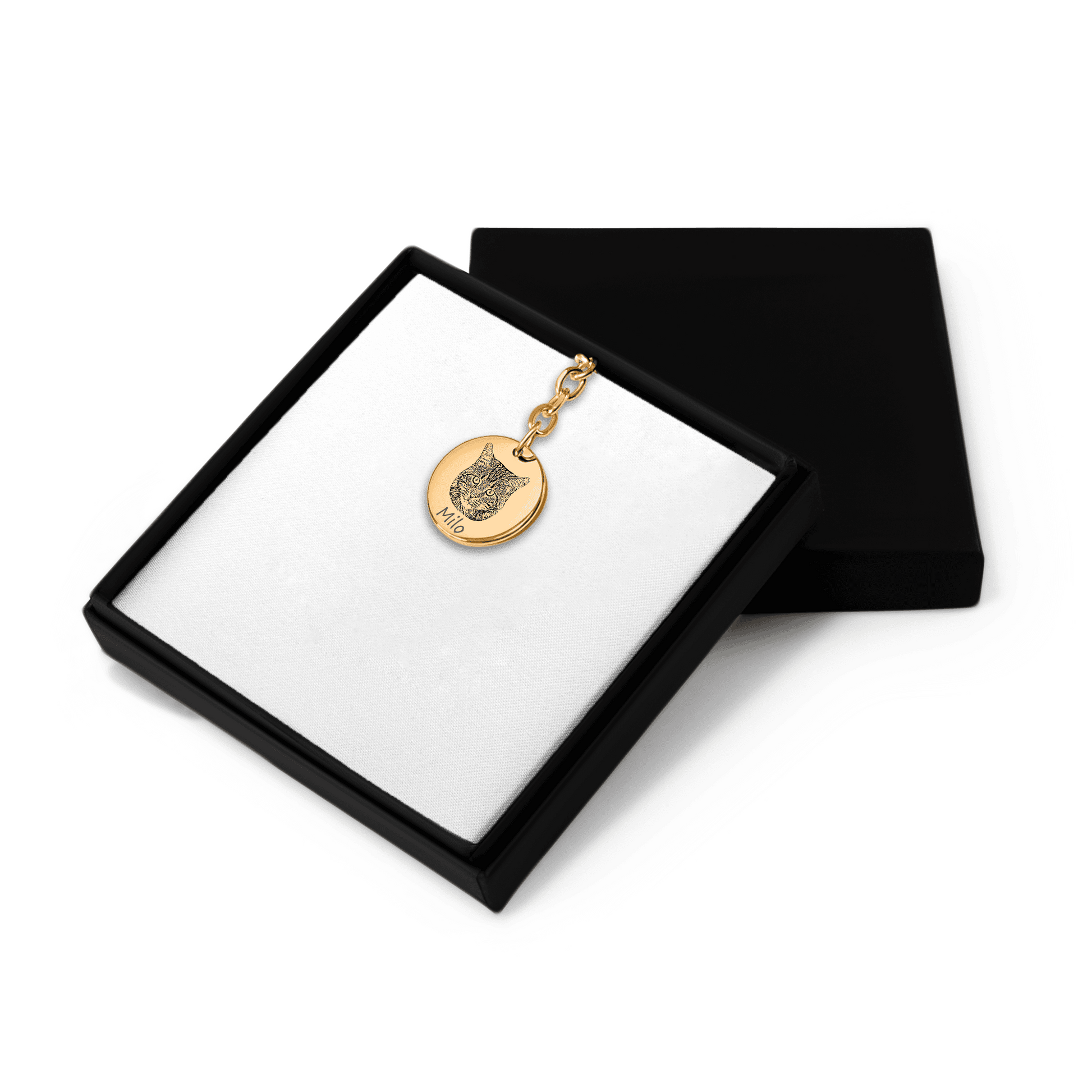 Cat Portrait Keychain OwnPrint