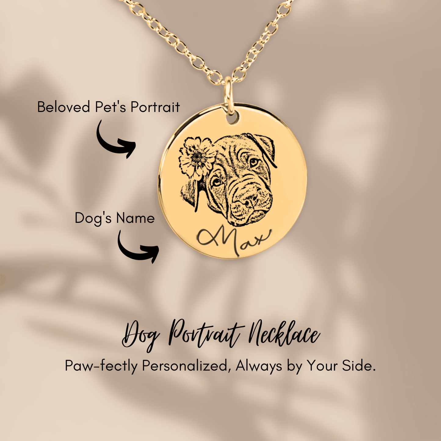 Dog Portrait Necklace OwnPrint