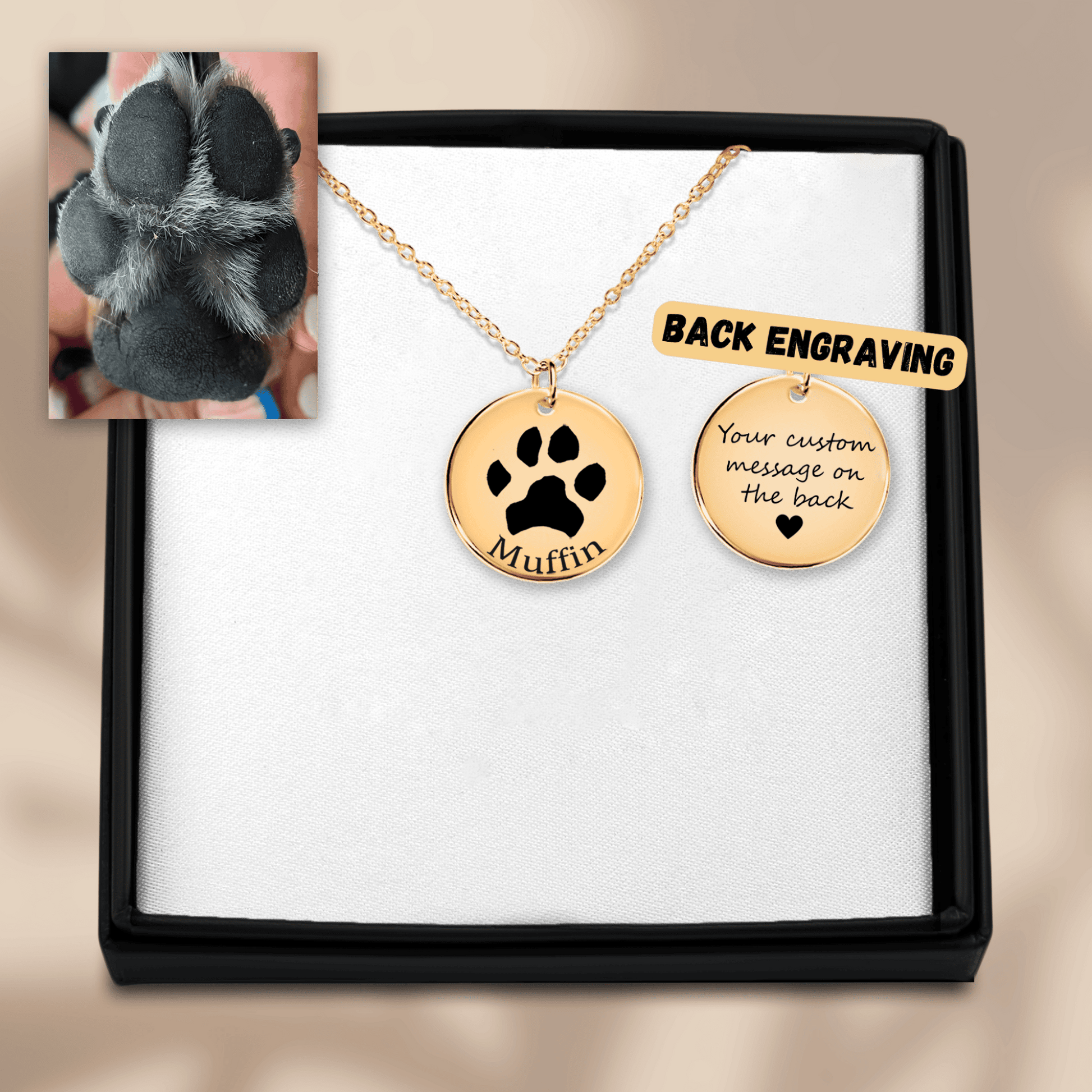 Paw Print Necklace OwnPrint