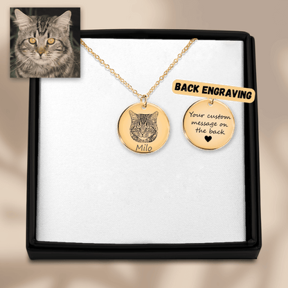 Cat Portrait Necklace OwnPrint