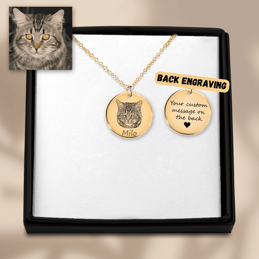 Cat Portrait Necklace OwnPrint