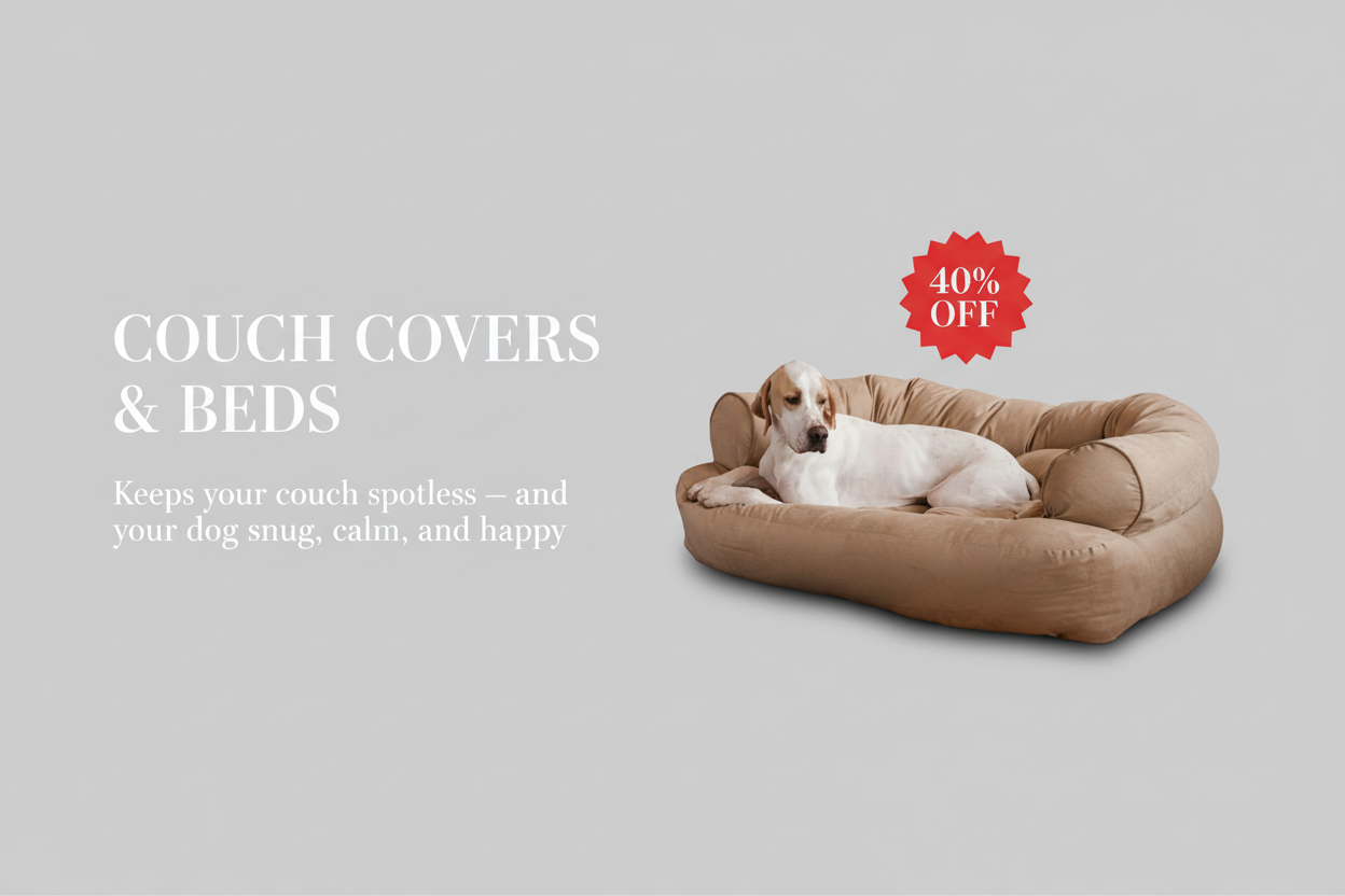 Couch Covers & Beds Elegant Typography