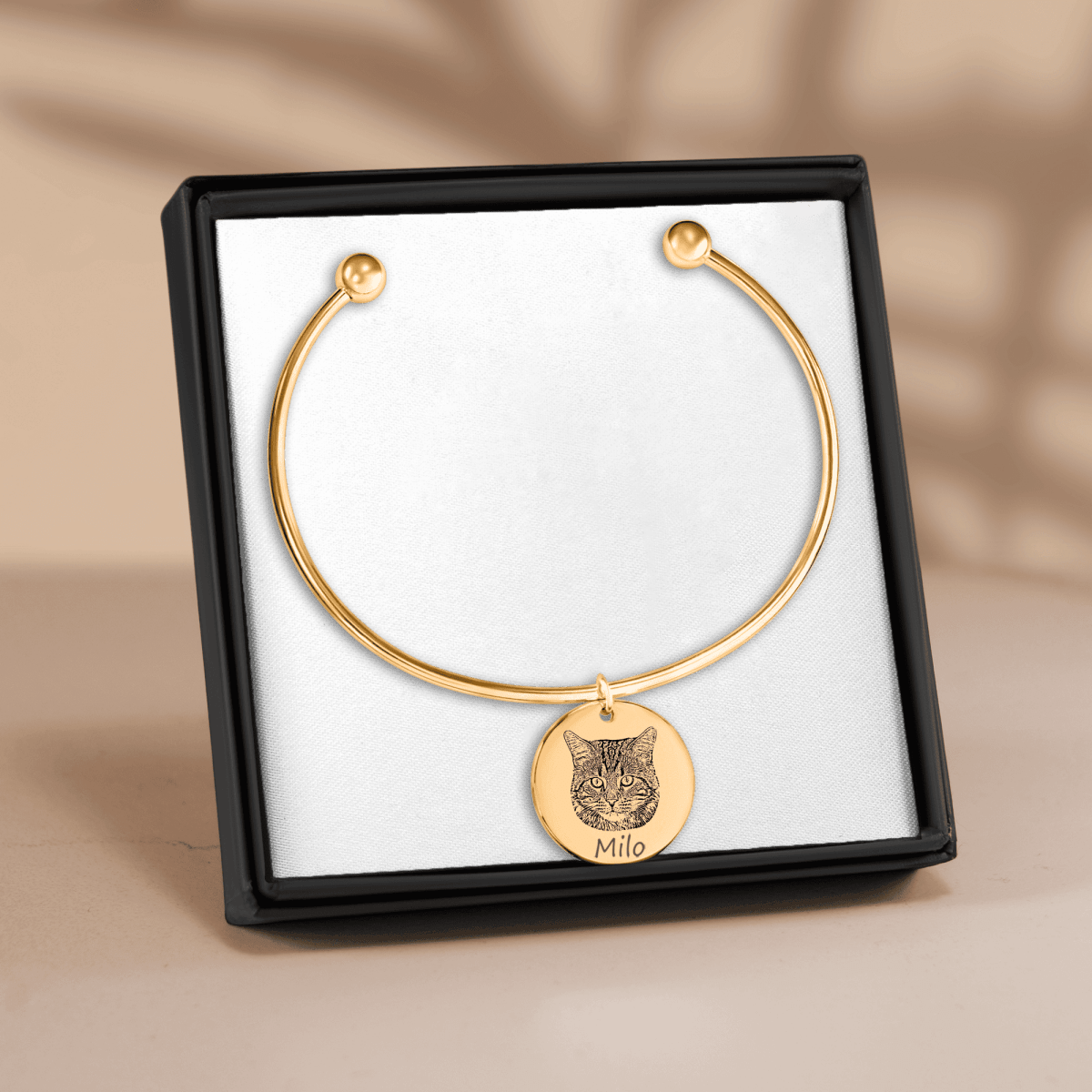 Custom Cat Portrait Bangle - Klolan