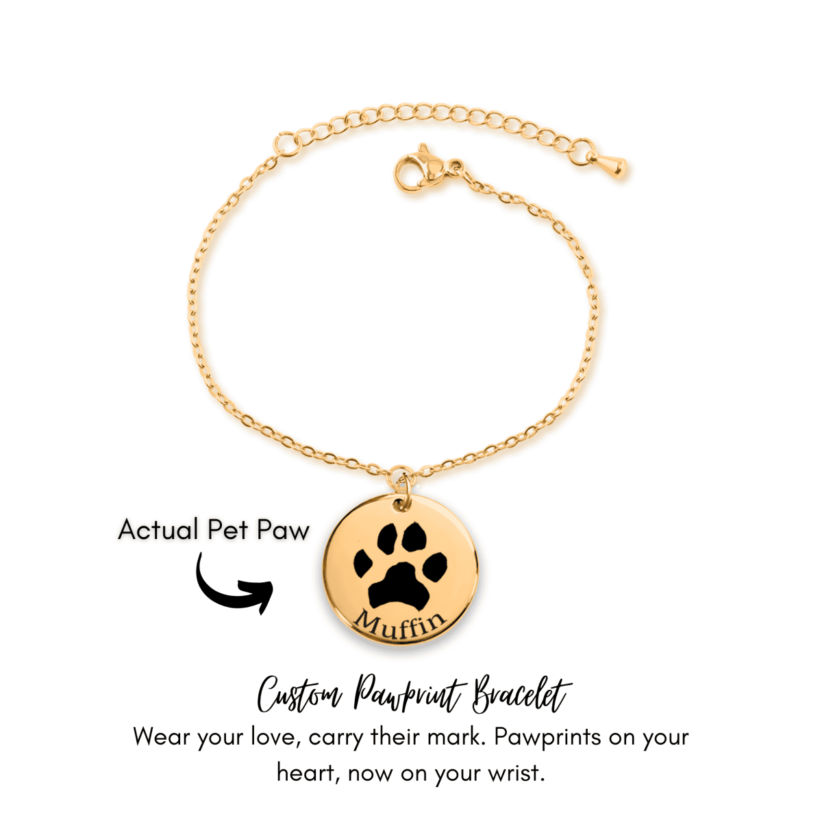 Custom Pawprint Bracelet - Klolan