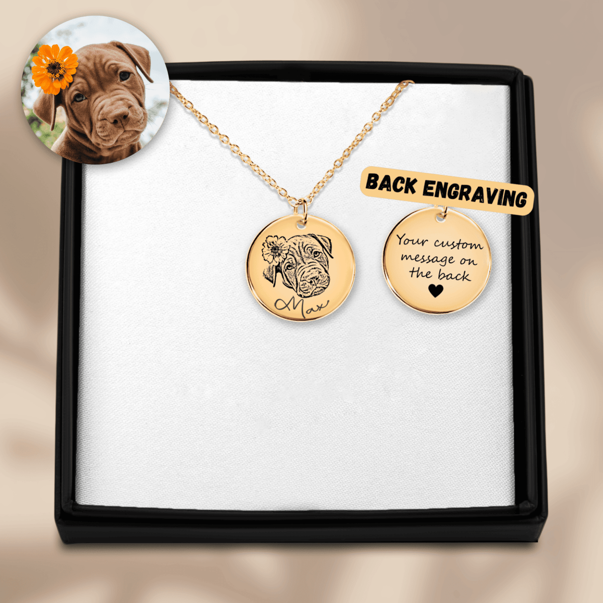Dog Portrait Necklace - Klolan
