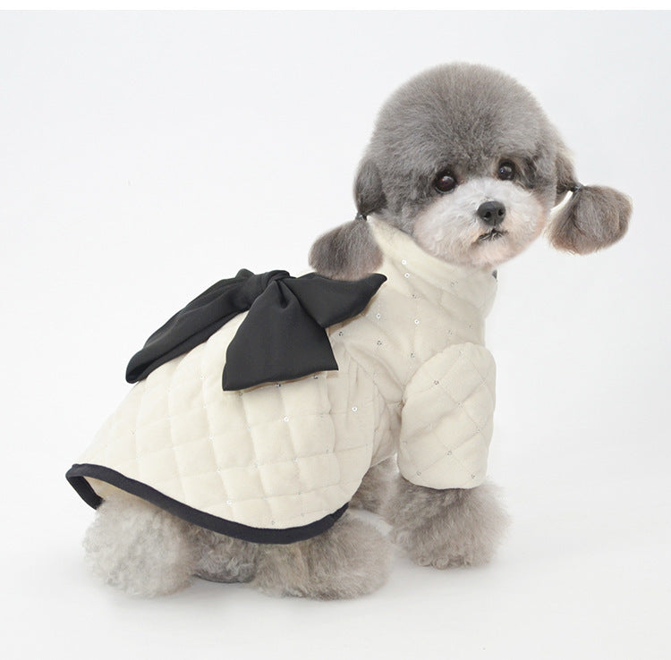 Pet Cotton Winter Coat – Warm & Cozy Velvet Jacket for Dogs & Cats