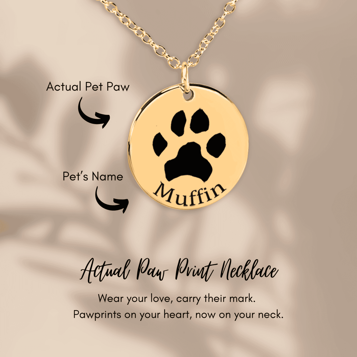 Paw Print Necklace - Klolan