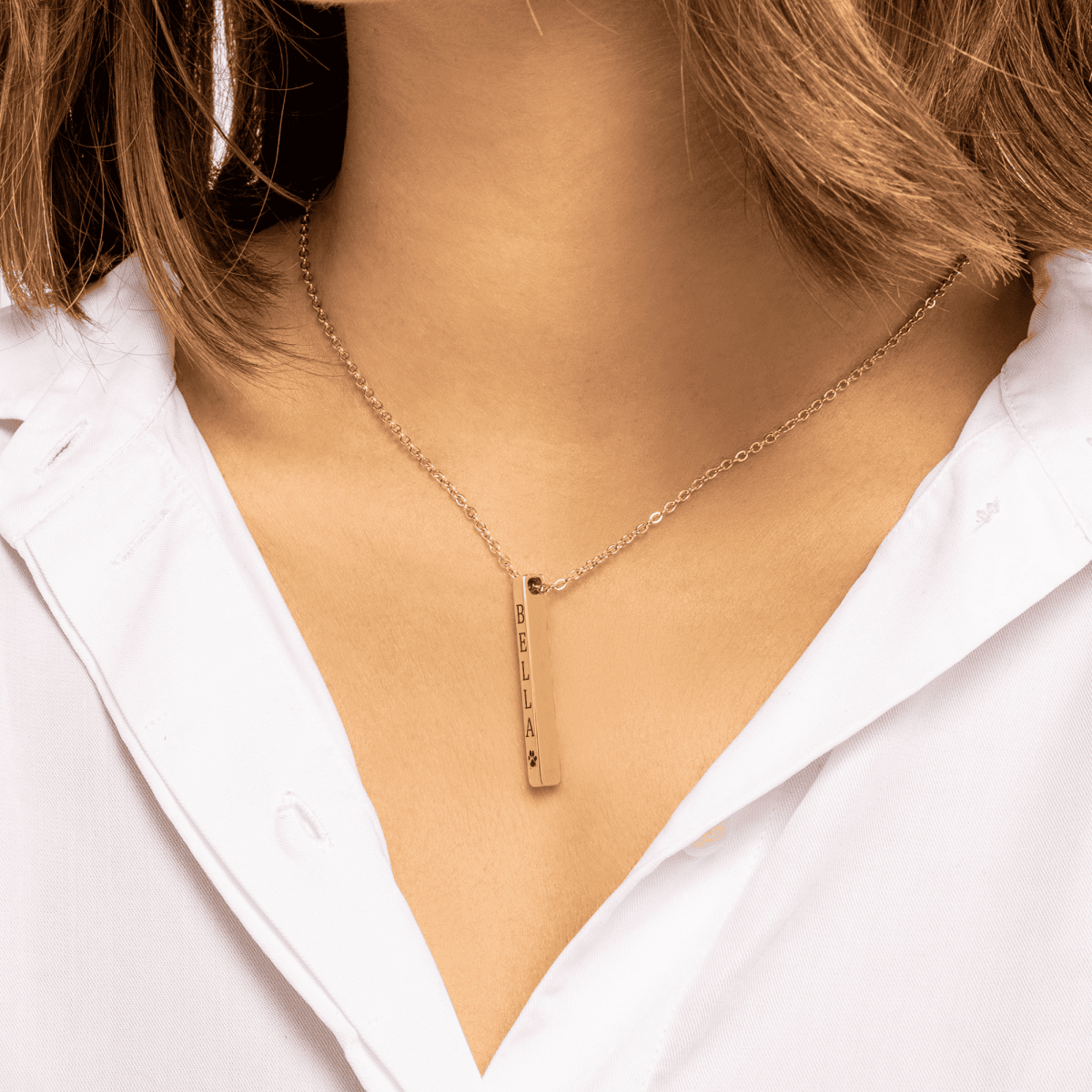 Pet Name & Paw Necklace - Klolan