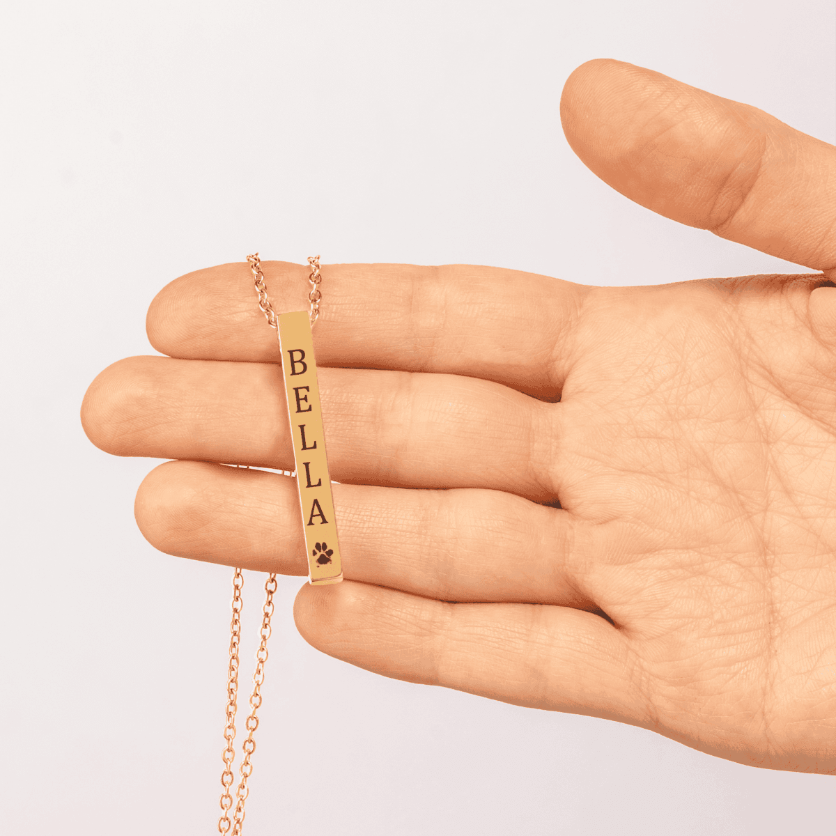 Pet Name & Paw Necklace - Klolan