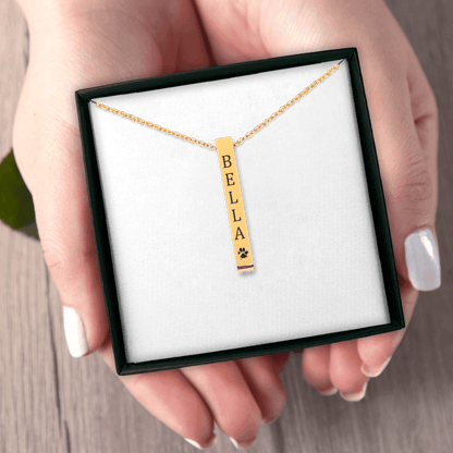 Pet Name & Paw Necklace - Klolan