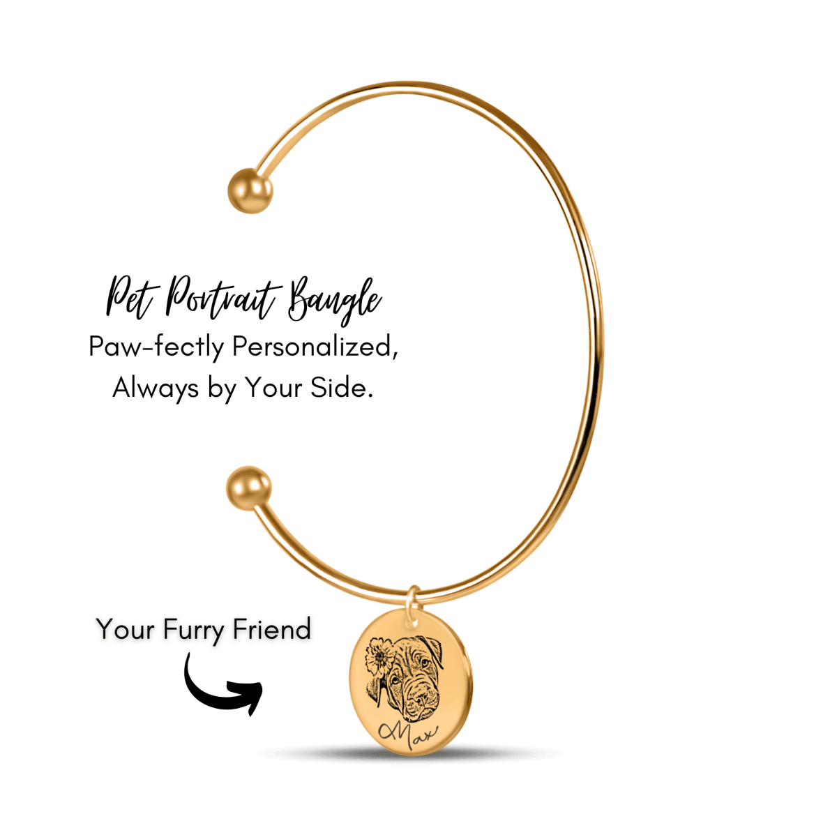 Pet Portrait Bangle - Klolan