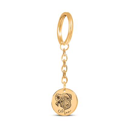 Pet Portrait Keychain - Klolan