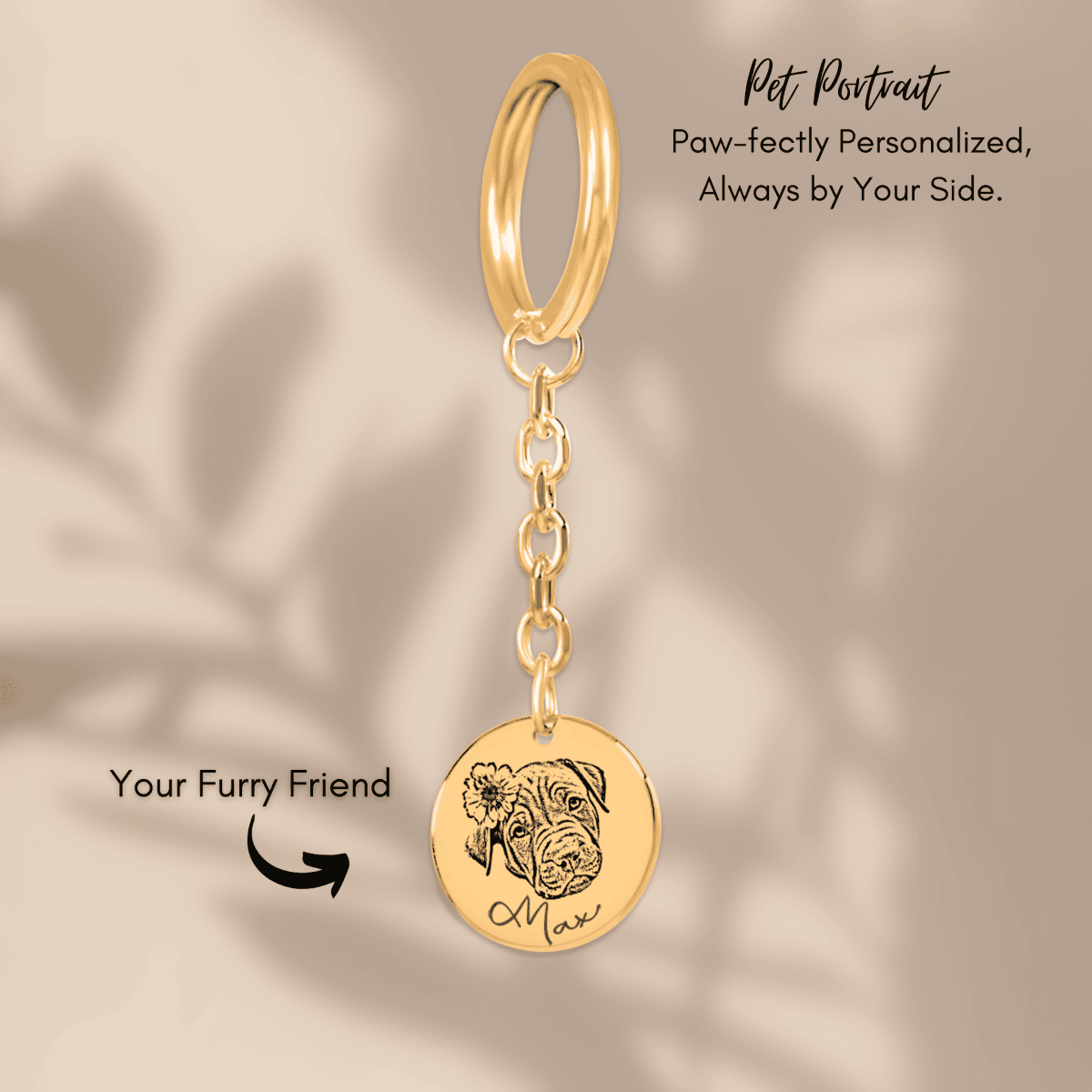 Pet Portrait Keychain - Klolan