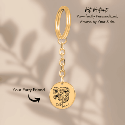 Pet Portrait Keychain - Klolan