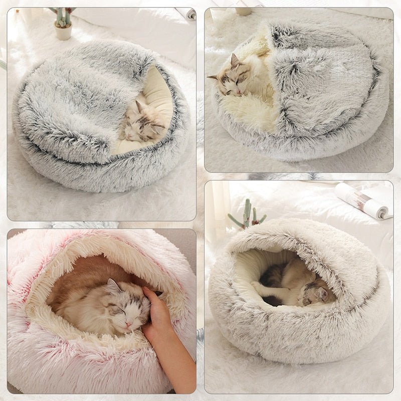 Plush Pet Cat Bed - Klolan