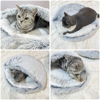 Plush Pet Cat Bed - Klolan