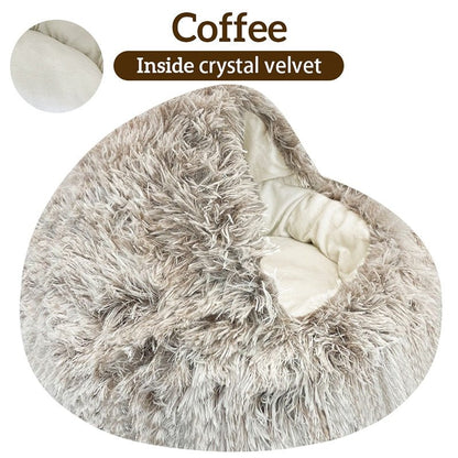 Plush Pet Cat Bed - Klolan