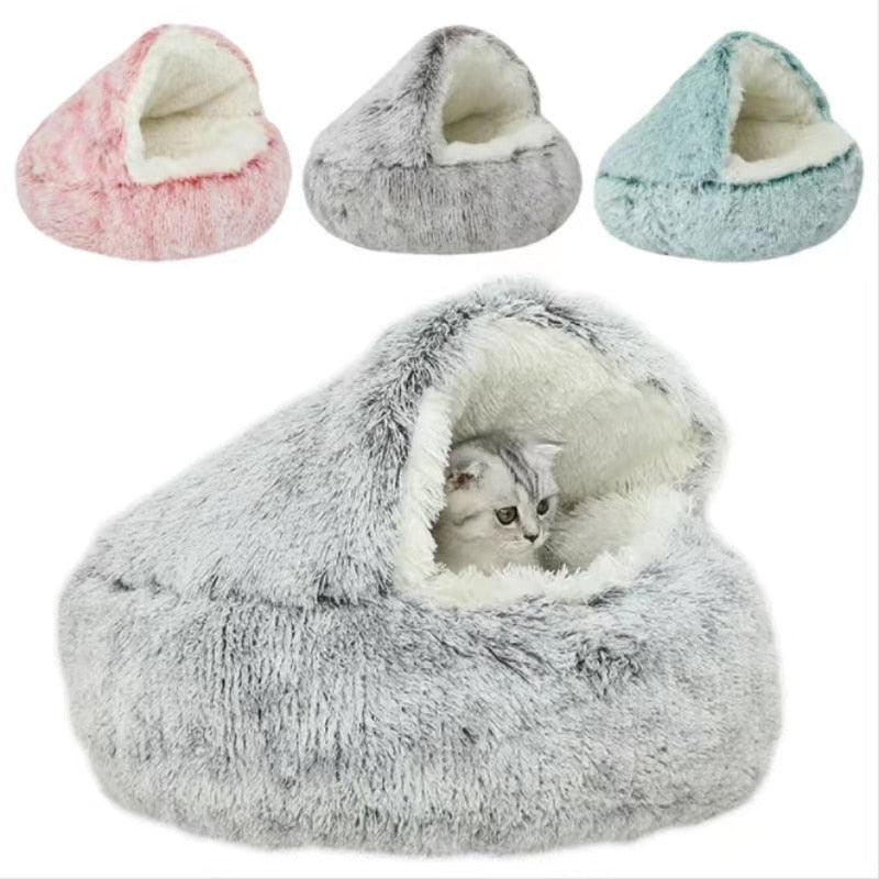 Plush Pet Cat Bed - Klolan