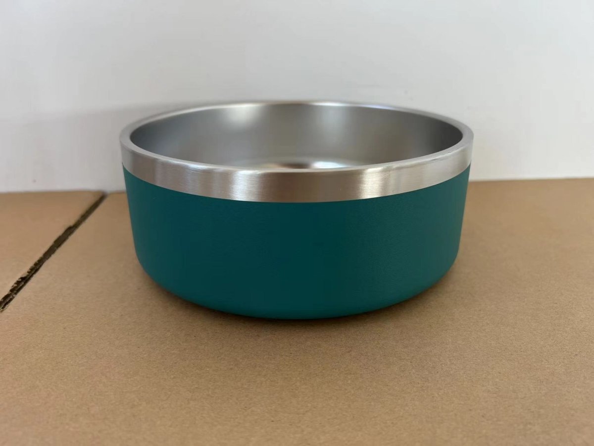 Stainless Steel Dog Bowl Inside And Outside 304 With Silica Gel Pad - Klolan