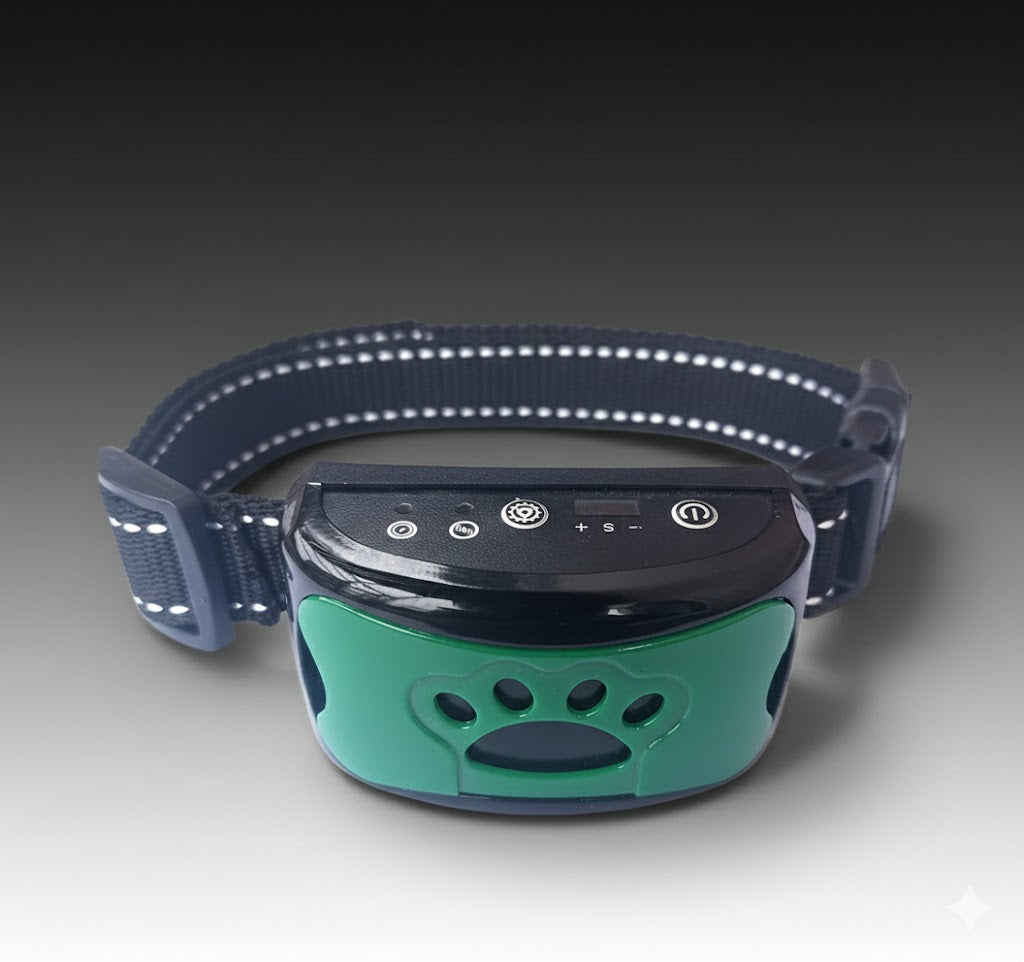 No-Shock Dog Bark Trainer – Vibration Control, Waterproof & Rechargeable