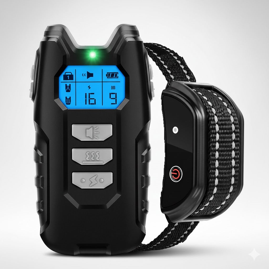 Adjustable Dog Bark Control Training Collar – Remote, Vibration & Shock